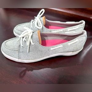 Keds Sport Silver Metallic weave fabric 7.5